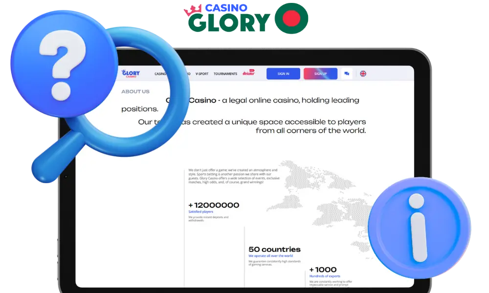 Overview of key information about Glory Casino