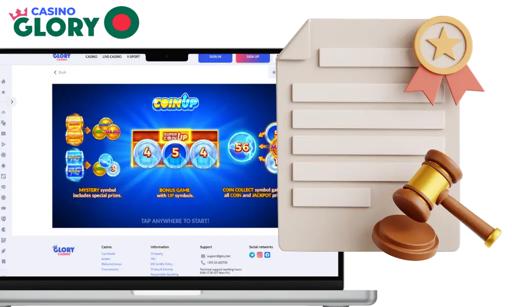 Is Glory Casino legal in Bangladesh?